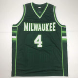 Signed SIDNEY MONCRIEF Milwaukee Green/White Jersey PSA COA Auto