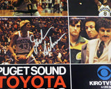 1978-79 NBA Champions Supersonics Auto Poster Photo 9 Sigs Fred Brown MCS 51050