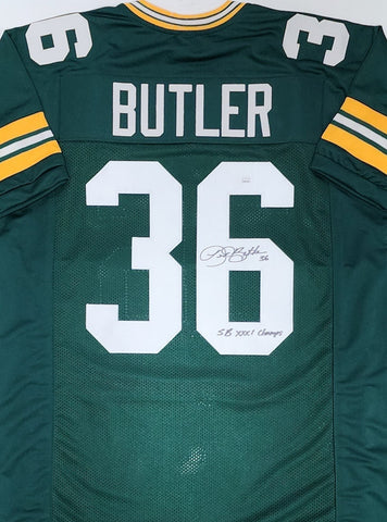 Packers LEROY BUTLER Signed Green Custom Replica Jersey AUTO w/ "SB Champs" JSA