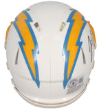 Justin Herbert Autographed Los Angeles Chargers Speed Mini Helmet Beckett