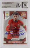 Cristiano Ronaldo Signed Panini 2014 Prizm World Cup #161 - BGS 10 Autograph