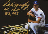 Dale Murphy Signed Atlanta Braves Framed 8x10 Slugger MLB Photo - NL MVP 82, 83
