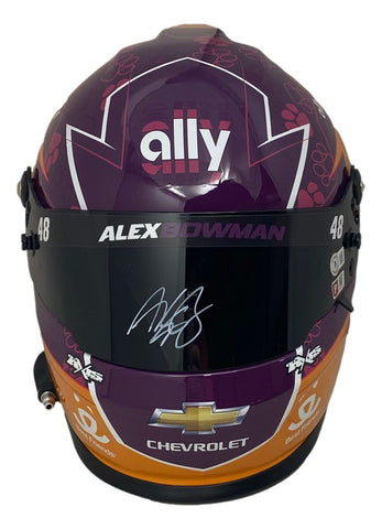 Alex Bowman Signed Full Size NASCAR Ally Orange Racing Helmet BAS