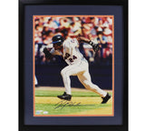 Rickey Henderson Signed New York Mets Framed 16x20 Running MLB Photo