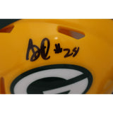 AJ Dillon Autographed/Signed Green Bay Packers Mini Helmet Beckett 46640