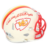 Wil Shields Autographed "HOF '15" Chiefs RETRO Speed Mini Helmet Beckett