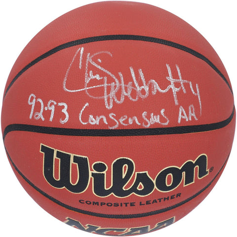 Chris Webber Wolverines Signed Indoor/OutdoorBasketball w/Consensus Insc