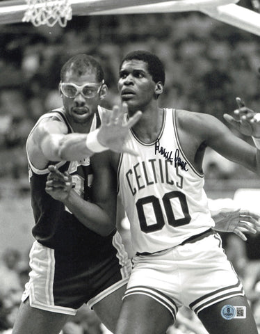 Robert Parish Autographed 11x14 Photo Boston Celtics Beckett BAS QR #SB30671