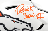 Patrick Surtain II Autographed Broncos F/S ALT 24 Speedflex Helmet - Beckett W