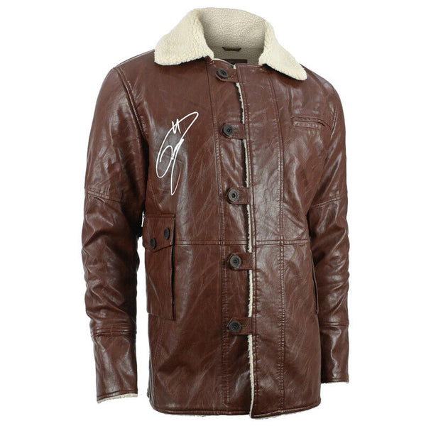 Tom Hardy Autographed 2012 The Dark Knight Rises Bane Leather Coat * Size Large