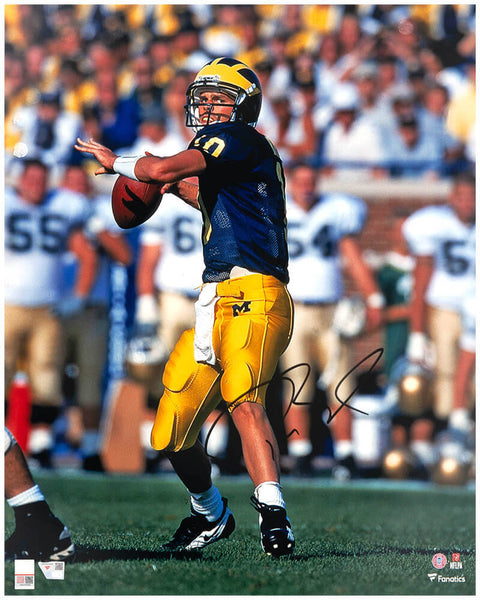Tom Brady Signed Michigan Wolverines 16x20 Photo - (FANATICS COA)