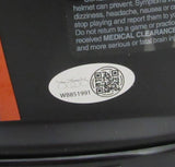 D. J. Lagway Signed/Inscr Black Matte Full Size Auth Helmet Florida JSA 197047