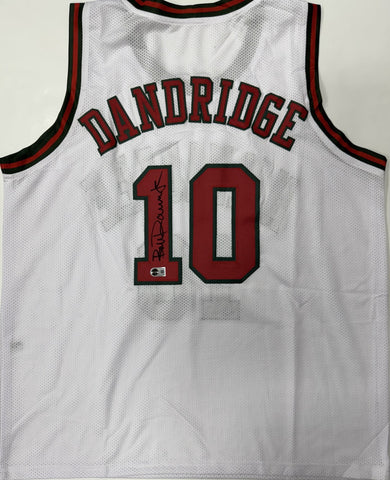 BOB DANDRIDGE Signed Custom Replica White Jersey AUTO - Milwaukee Bucks - BAS