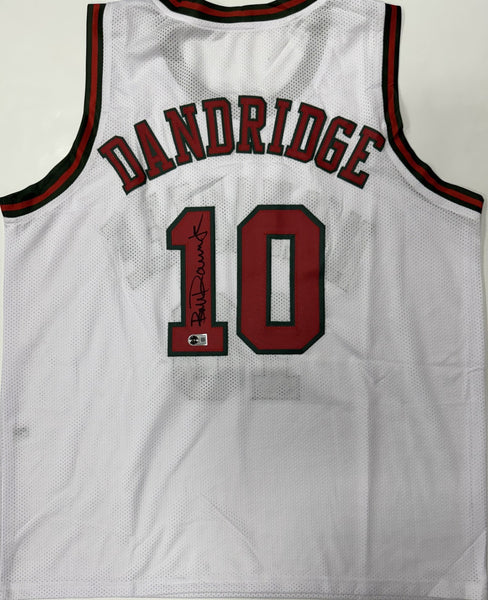 BOB DANDRIDGE Signed Custom Replica White Jersey AUTO - Milwaukee Bucks - BAS