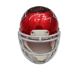 Tom Brady Signed New England Patriots Speed Flash Ripped NFL Mini Helmet