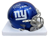 Phil Simms Signed/Inscribed Mini Football Helmet NY Giants Beckett 200049