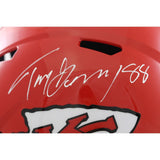 Tony Gonzalez Autographed Kansas City Chiefs F/S Helmet Beckett Witness 56411
