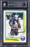 Sabres Tom Barrasso Authentic Signed 1986 Topps #91 Card BAS Slabbed