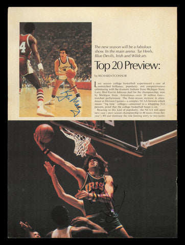 Kelly Tripucka & Kyle Macy Autographed Signed 8x11 Magazine Photo SKU #238032