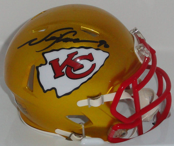 Chiefs Legend NEIL SMITH Signed Riddell FLASH Speed Mini Helmet AUTO - BAS