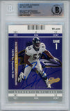 Ray Lewis Autographed 2004 Fleer Authentix #41 Trading Card Beckett Slab 43360