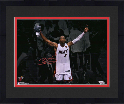 FRMD Dwyane Wade Heat Signed 11x14 Spotlight 2013 NBA Finals Championship Photo