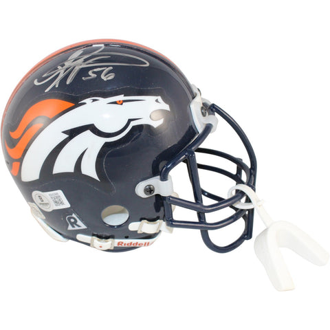 Al Wilson Autographed Denver Broncos Mini Helmet VSR4 TB Auth Beckett 52864