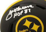 Joe Greene Autographed Pittsburgh Steelers Eclipse Mini Helmet Beckett 38882