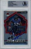 Ray Lewis Autographed 2022 Mosaic HF-6 Trading Card Beckett 43922