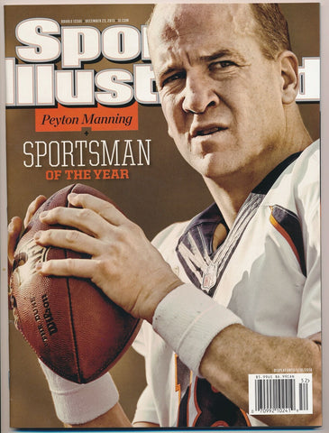 December 23, 2013 Peyton Manning Sports Illustrated NO LABEL Newsstand Broncos