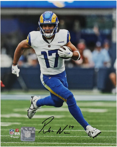 Puka Nacua Los Angeles Rams Autographed 8" x 10" Vertical Running Photograph