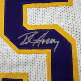 Autographed/Signed Robert Horry Los Angeles LA White Jersey Beckett BAS COA