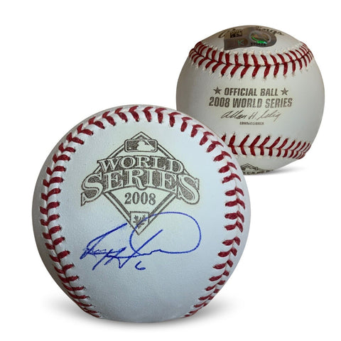 Ryan Howard Autographed 2008 World Series Signed Baseball MLB COA With UV Case