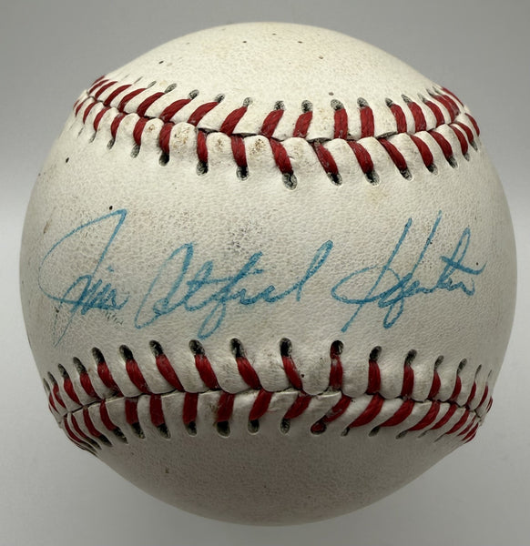JIM "CATFISH" HUNTER Signed Official League Baseball AUTO - JSA