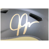 Justin Jefferson Autographed Minnesota Vikings STS Mini Helmet Beckett WIT 52882