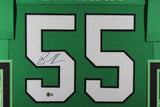BRANDON GRAHAM (Eagles kelly green SKYLINE) Signed Autographed Framed Jersey JSA