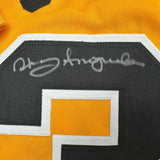 Autographed/Signed Manny Sanguillen Pittsburgh Yellow Baseball Jersey JSA COA