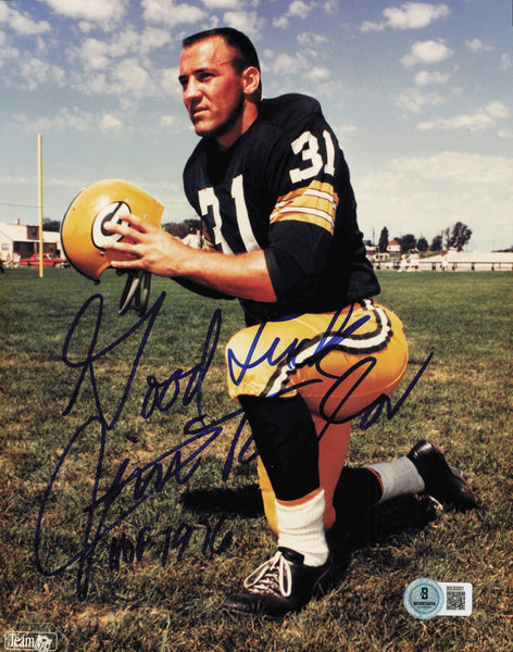 Jim Taylor Autographed 8x10 Photo Packers Good Luck HOF 1976 Beckett QR #BS32001