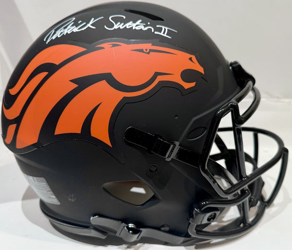 Patrick Surtain II Autographed Denver Broncos Eclipse Pro Helmet -- BAS COA