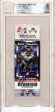 Michael Strahan Signed New York Giants Ticket Stub 09/21/08 Beckett Slab 40419
