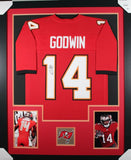 CHRIS GODWIN (Buccaneers red TOWER) Signed Autographed Framed Jersey JSA