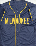 Brewers Manager PAT MURPHY Signed Custom Replica Blue #21 Jersey AUTO - JSA