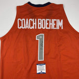 Autographed/Signed Jim Boeheim Syracuse Orange Coach Jersey JSA COA