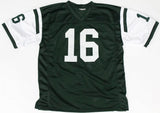 Vinny Testaverde Signed New York Jets Jersey (JSA Holo) #1 Overall Drft Pk 1987