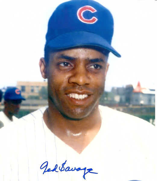 Chicago Cubs TED SAVAGE Signed 8x10 Photo #5 AUTO - Chicago 1967-68