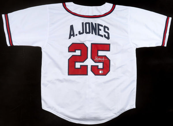 Andruw Jones Signed Atlanta Braves Jersey (Wilder Side of Sports) Mr Gold Glove