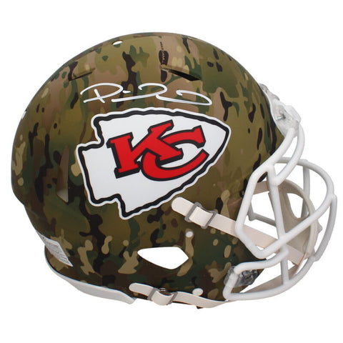 Patrick Mahomes Autographed Kansas City Chiefs Camo Authentic Helmet Beckett