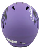 Ravens Zay Flowers Signed Rave Full Size Speed Rep Helmet W/ Case BAS Witnessed