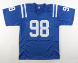 Robert Mathis Signed Indianapolis Colts Jersey Inscribed "SB XLI Champ"(JSA COA)