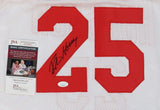 Robert Horry Signed Houston Rockets White Jersey (JSA COA) 7xNBA Champion.